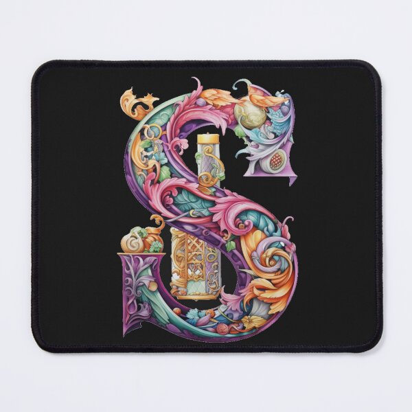 Item preview, Intricate Floral Letter S Design designed and sold by GGtiger.