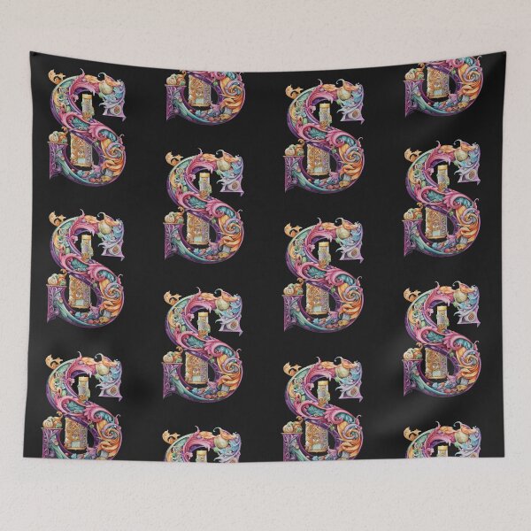 Item preview, Intricate Floral Letter S Design designed and sold by GGtiger.