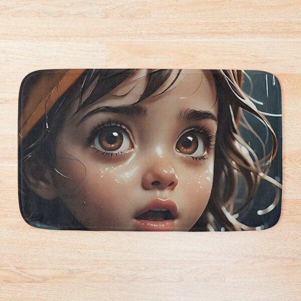 Item preview, Captivating AI Art: Emotional Portrait of a Young Girl in the Rain Mae 01 designed and sold by LoopLooArt.