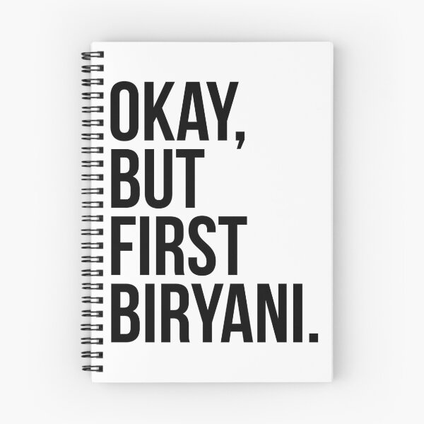 Item preview, OK But First Biryani designed and sold by kamrankhan.