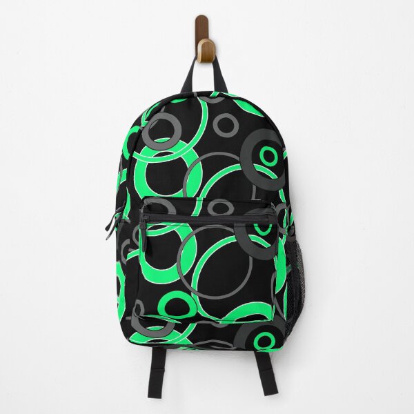Item preview, Pattern in green, black and grey colors circles and rings designed and sold by fuzzyfox.