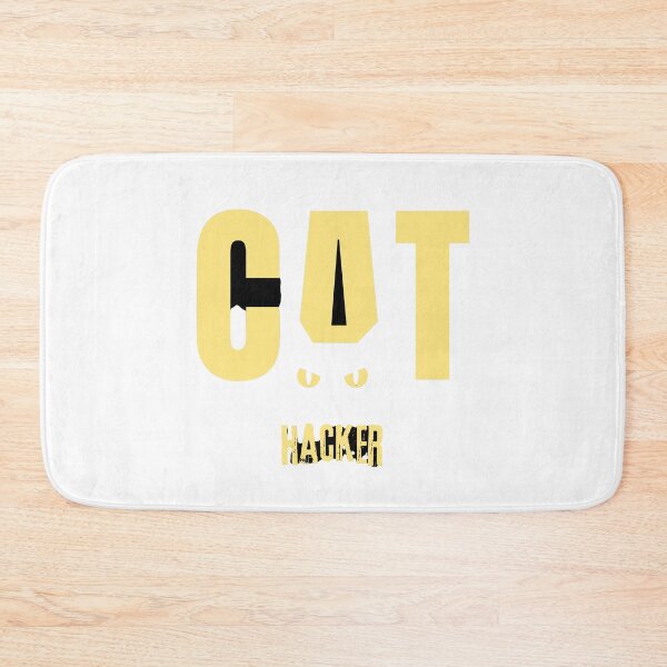 Item preview, a hacker cat with a yellow eyes designed and sold by MarwaDesigne.