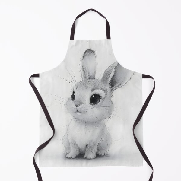 Item preview, Black and white Rabbit pencil drawing designed and sold by Pencil-Art.