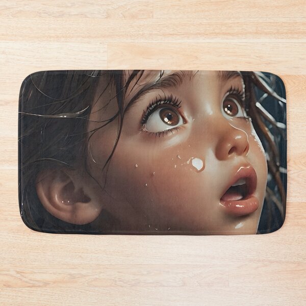 Item preview, Captivating AI Art: Emotional Portrait of a Young Girl in the Rain Mae 05 designed and sold by LoopLooArt.