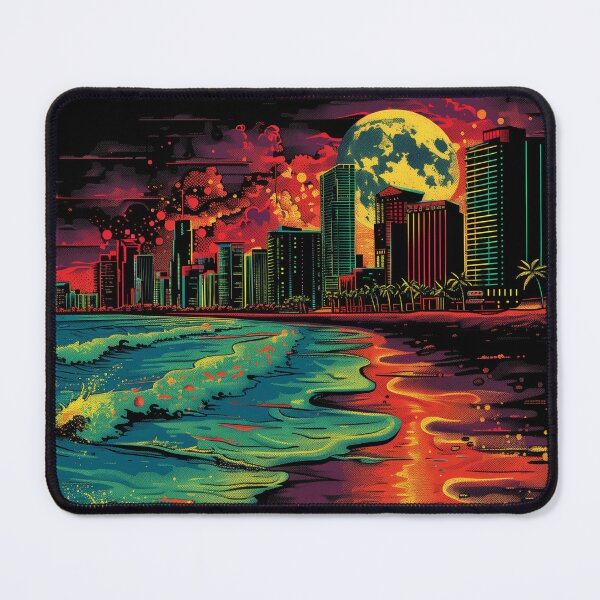 Item preview, Océano - Vaporwave City Skyline designed and sold by Oceano-Beach.
