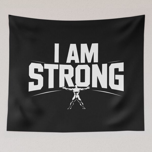 Item preview, I am strong - affirmations, positivity, reminders, inspirational phrases, quote designed and sold by Charlygood.