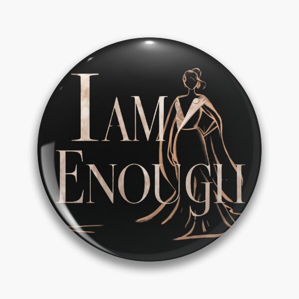 Item preview, I am enought - affirmations, positivity, reminders, inspirational phrases, quote designed and sold by Charlygood.