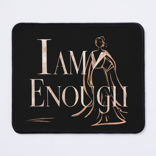 Item preview, I am enought - affirmations, positivity, reminders, inspirational phrases, quote designed and sold by Charlygood.