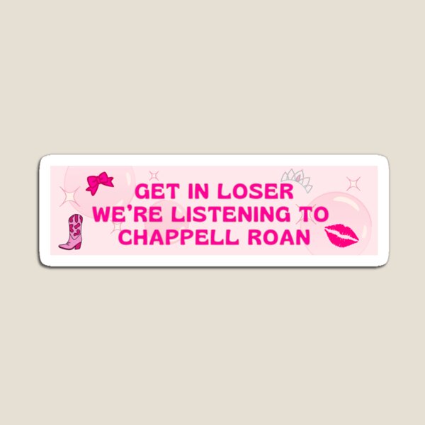 Item preview, Get in loser! Chappell Roan Bumper Sticker designed and sold by pinkponydesign.