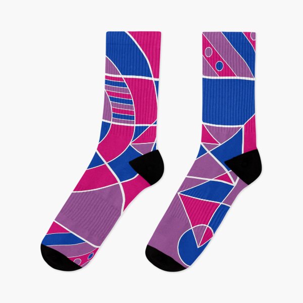 Item preview, Bi Bisexual Pride Abstract Geometric Pink Purple Blue designed and sold by JoyfulJen.