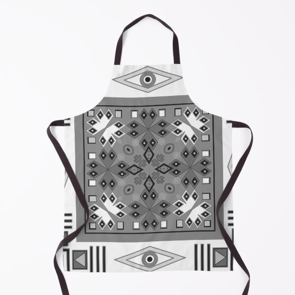 Item preview, Ethnic indian geometric pattern in dark-cold colors designed and sold by fuzzyfox.