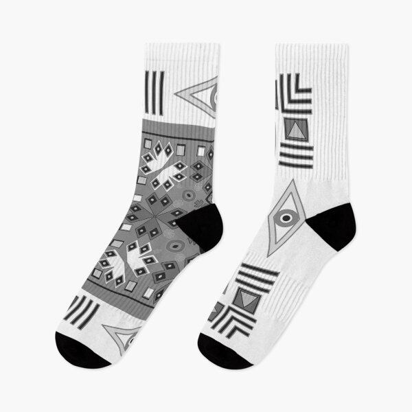 Item preview, Ethnic indian geometric pattern in dark-cold colors designed and sold by fuzzyfox.