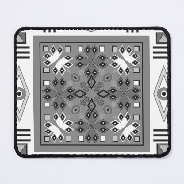 Item preview, Ethnic indian geometric pattern in dark-cold colors designed and sold by fuzzyfox.