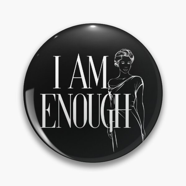 Item preview, I am enought - affirmations, positivity, reminders, inspirational phrases, quote designed and sold by Charlygood.