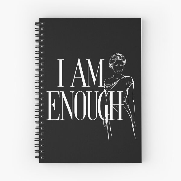 Item preview, I am enought - affirmations, positivity, reminders, inspirational phrases, quote designed and sold by Charlygood.