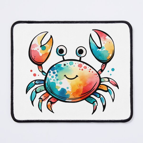 Item preview, Colorful crab designed and sold by roundowl.