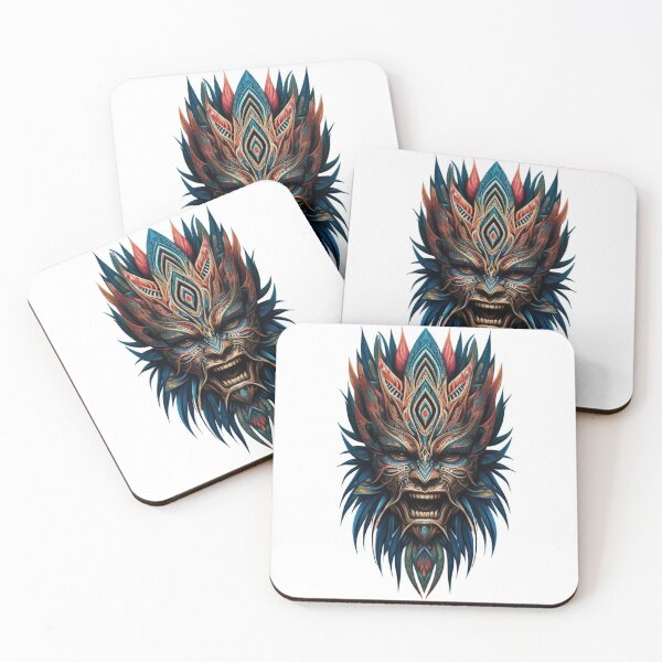 Item preview, Fierce looking tribal mask designed and sold by FusiTink.