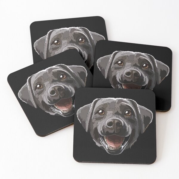 Item preview, Happy Black Labrador Puppy designed and sold by Just-Arts-4U.