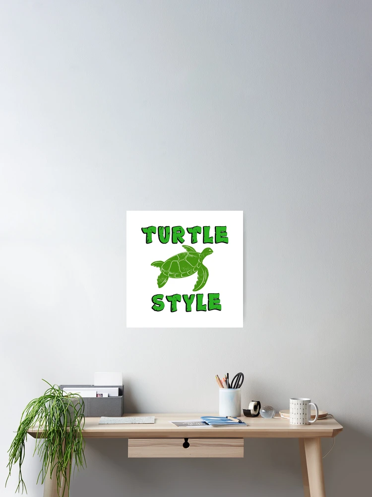 Thumbnail 2 of 3, Poster, Turtle Style designed and sold by Designfs.