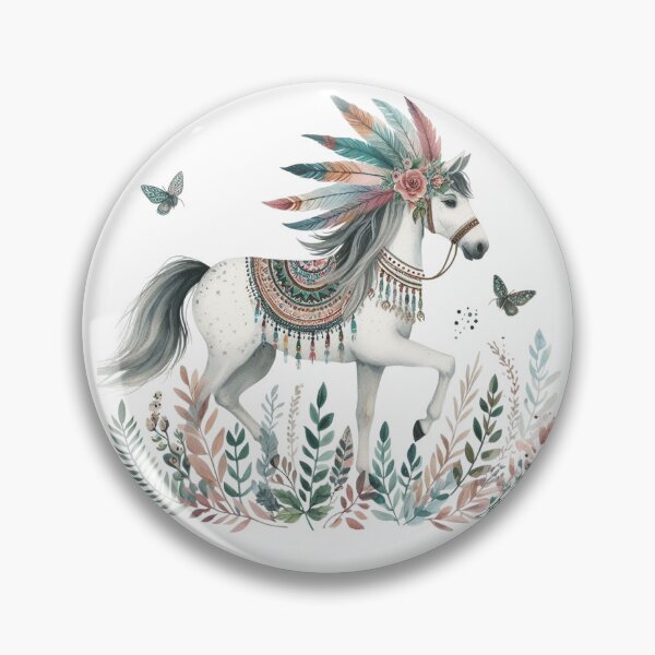 Item preview, Boho Horse Design Freyjas Favor Freyjugripur Norse Mythology designed and sold by dcohea.