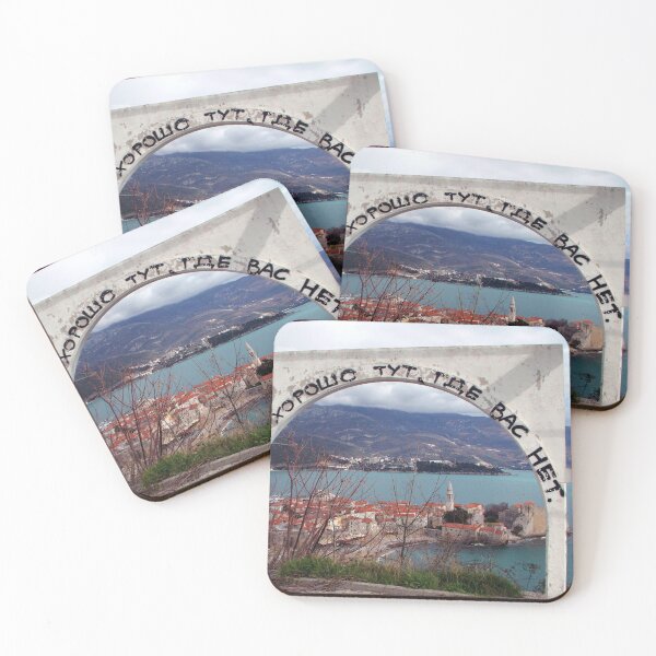 Item preview, Breathtaking View from Local Mountain Overlooking Budva Coast - Photo by Branaghbel designed and sold by branaghbel.