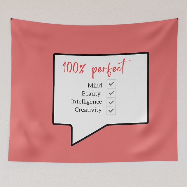 Item preview, 100 % perfect Mind Beauty Intelligence Creativity designed and sold by GusiaTreasures.