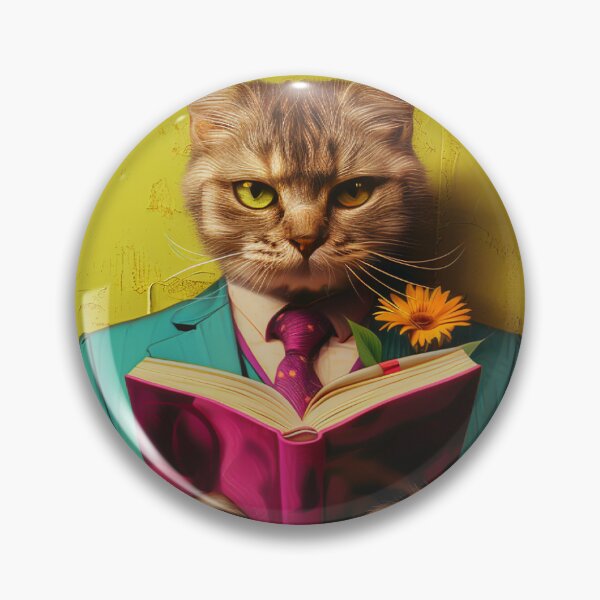 Item preview, A clever romantic cat designed and sold by PixcelStudioB.
