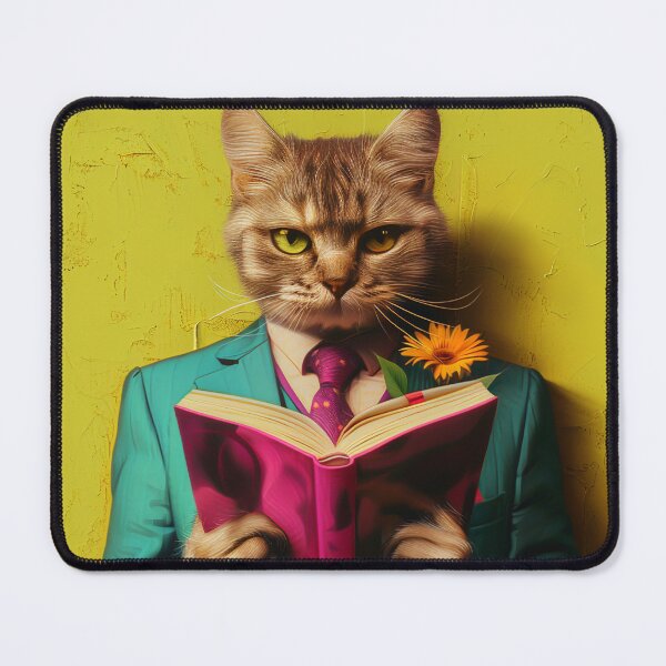 Item preview, A clever romantic cat designed and sold by PixcelStudioB.