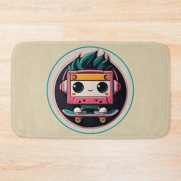 Item preview, Kawaii Cassette Illustration | Colorful Circular Design | Skateboard and Headphones Art | Cute Retro Vibes designed and sold by GALUMARKET.