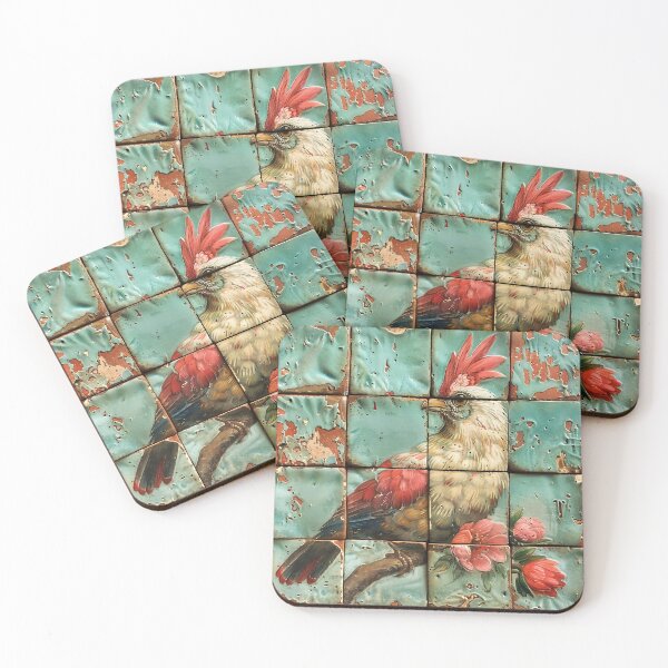 Item preview, Ceramic Bird Mosaic with Floral Accents designed and sold by stevepmp.
