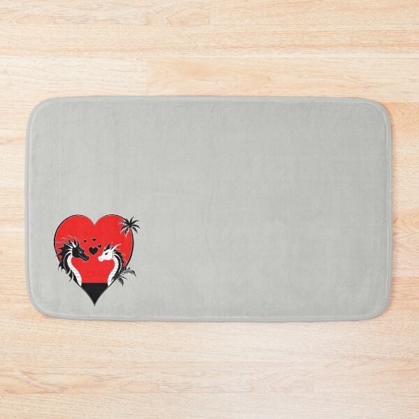 Item preview, Black and White Dragons in Love in a Red Heart designed and sold by Beachy.