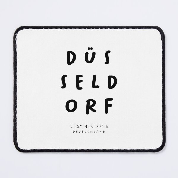Item preview, Düsseldorf | Typography Design | Design Map Coordinates designed and sold by RM-Journey.