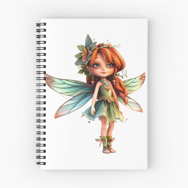 Item preview, Summer Night - Cute red-haired fairy in green outfit designed and sold by Anime Alley.