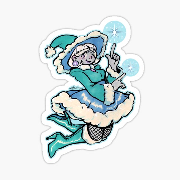 Snowy Witch Sticker