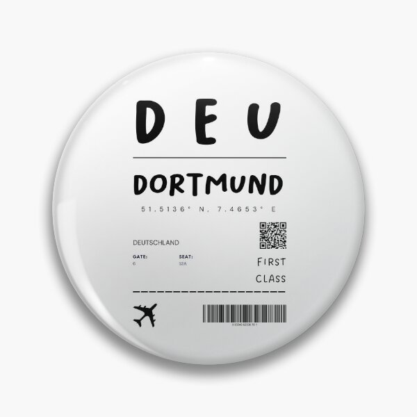 Item preview, Dortmund | Plane Ticket Design | Traveling | Tourists designed and sold by RM-Journey.