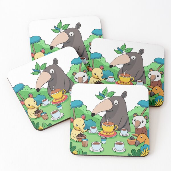 Item preview, Fluffy Tapir Hosting a Tea Party designed and sold by omerfdln34.