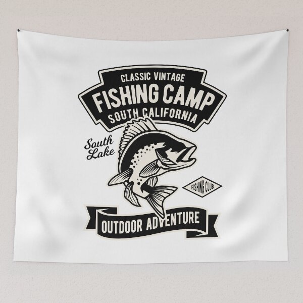 Item preview, Fishing Camp, South California, South Lake, Fishing Club, Outdoor Adventure designed and sold by DreamMaden.