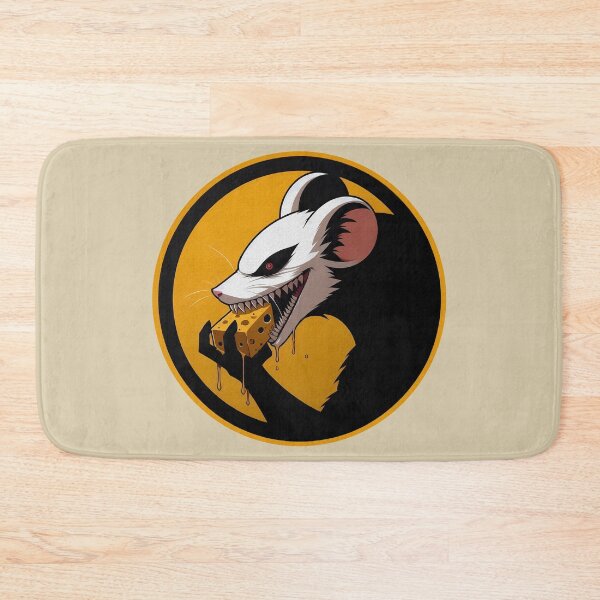 Item preview, Mysterious Dangerous Rat Eating Cheese | Colorful Circular Illustration | Intriguing Animal Art | Unique and Edgy Design designed and sold by GALUMARKET.