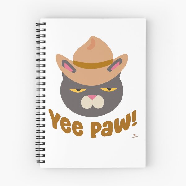 Item preview, Yee Paw Cute Cowboy Hat Country Cat Slogan designed and sold by mytshirtfort.