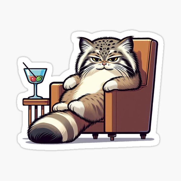 Item preview, Pallas cat is chilling #2 designed and sold by Marichkaart.