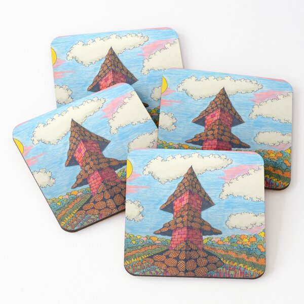 Item preview, 841 - PAGODA DESIGN - DAVE EDWARDS - COLOURED PENCILS - 2024 designed and sold by BLYTHART.