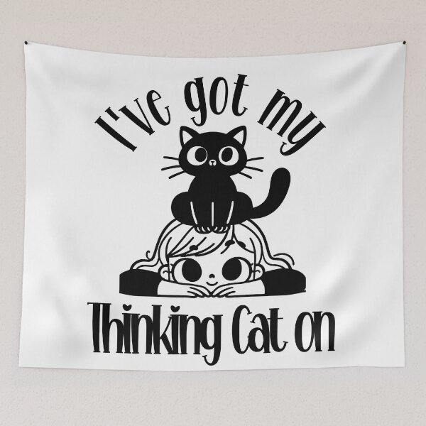Item preview, I've got my Thinking Cat on designed and sold by Fr0mtheMachine.