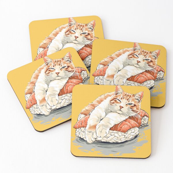 Item preview, Cat Resting on Sushi designed and sold by YUI Works.