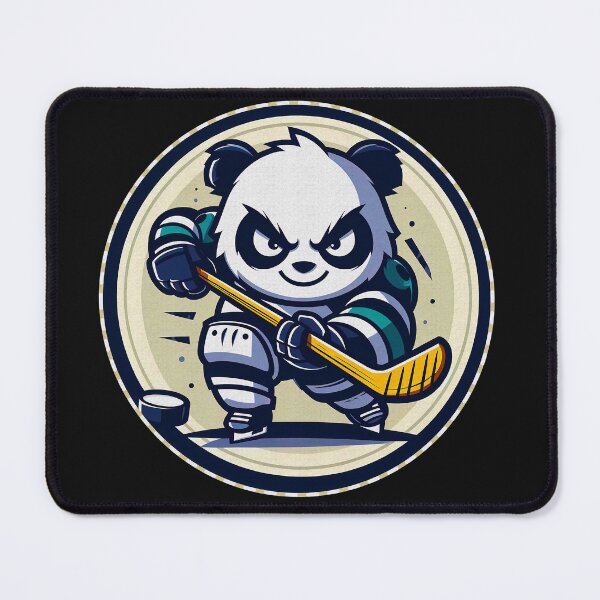 Item preview, Adorable Panda Playing Ice Hockey Illustration | Cute and Fun Art | Unique Sports Animal designed and sold by GALUMARKET.