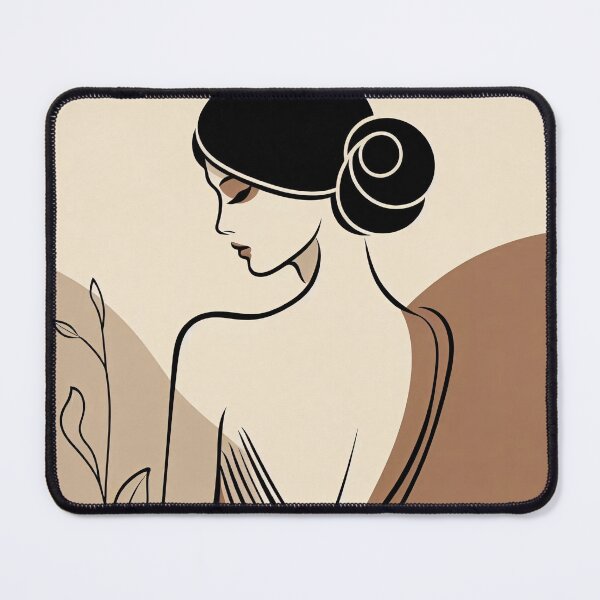 Item preview, beautiful girl minimalist illustration. floral designed and sold by Pixel Perfect.