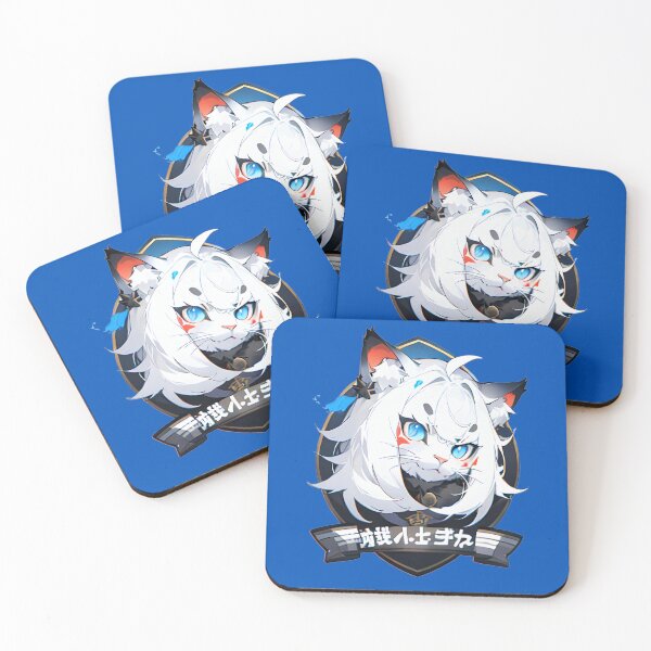 Item preview, White Feline Guardian Emblem Under Blue Sky designed and sold by fahrent.