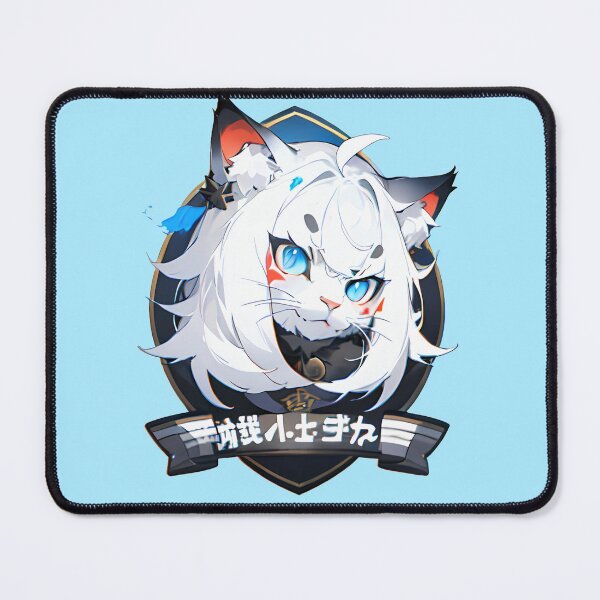 Item preview, White Feline Guardian Emblem Under Blue Sky designed and sold by fahrent.