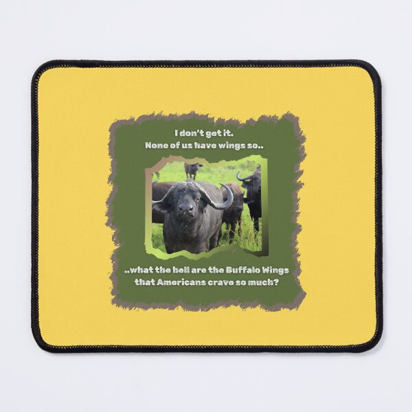 Item preview, Buffalo Wings Funny Design designed and sold by CoyoteGifts.