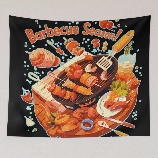 Aperçu de l'œuvre La saison des barbecues ! créée et vendue par DabrowskiDesign.