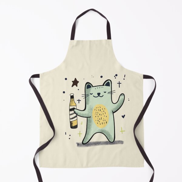 Item preview, The drinking and dancing Cat designed and sold by pmdcreations.